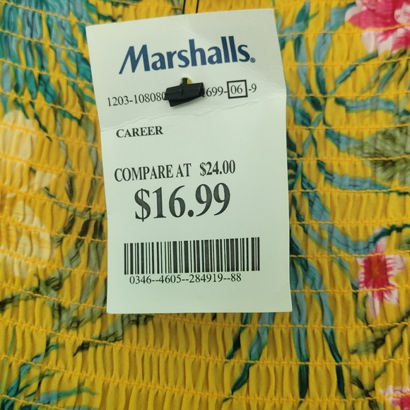 Yellow Floral Top - Picture 6 of 7